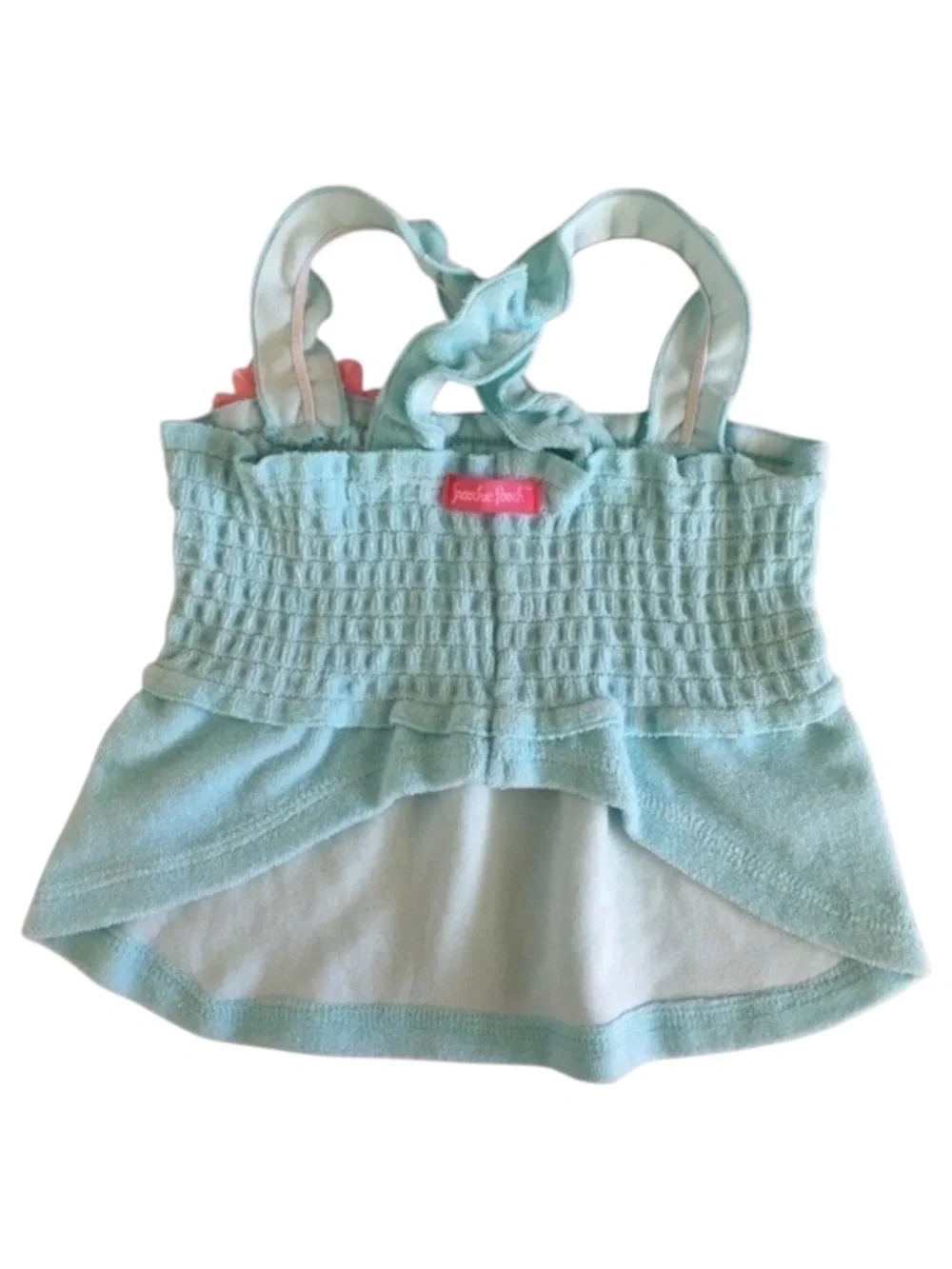 Smoochie Pooch Petco Blue Smocked Dog Dress Size S